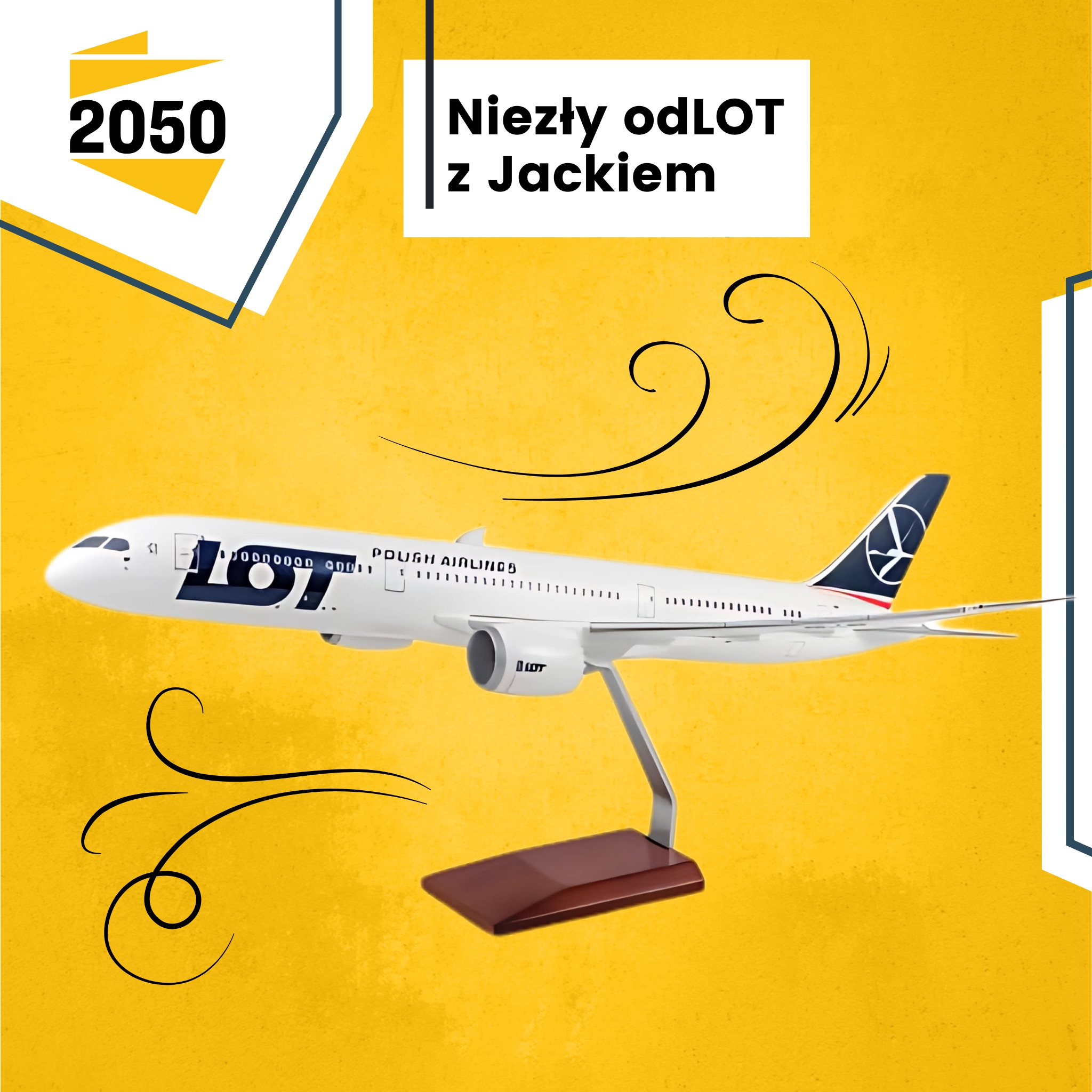 Niezły odlot z Jackiem! Czyli model żywiczny samolotu Boeing 787-9 Dreamliner w skali 1:100 przekazany przez Jacka Bartmińskiego.