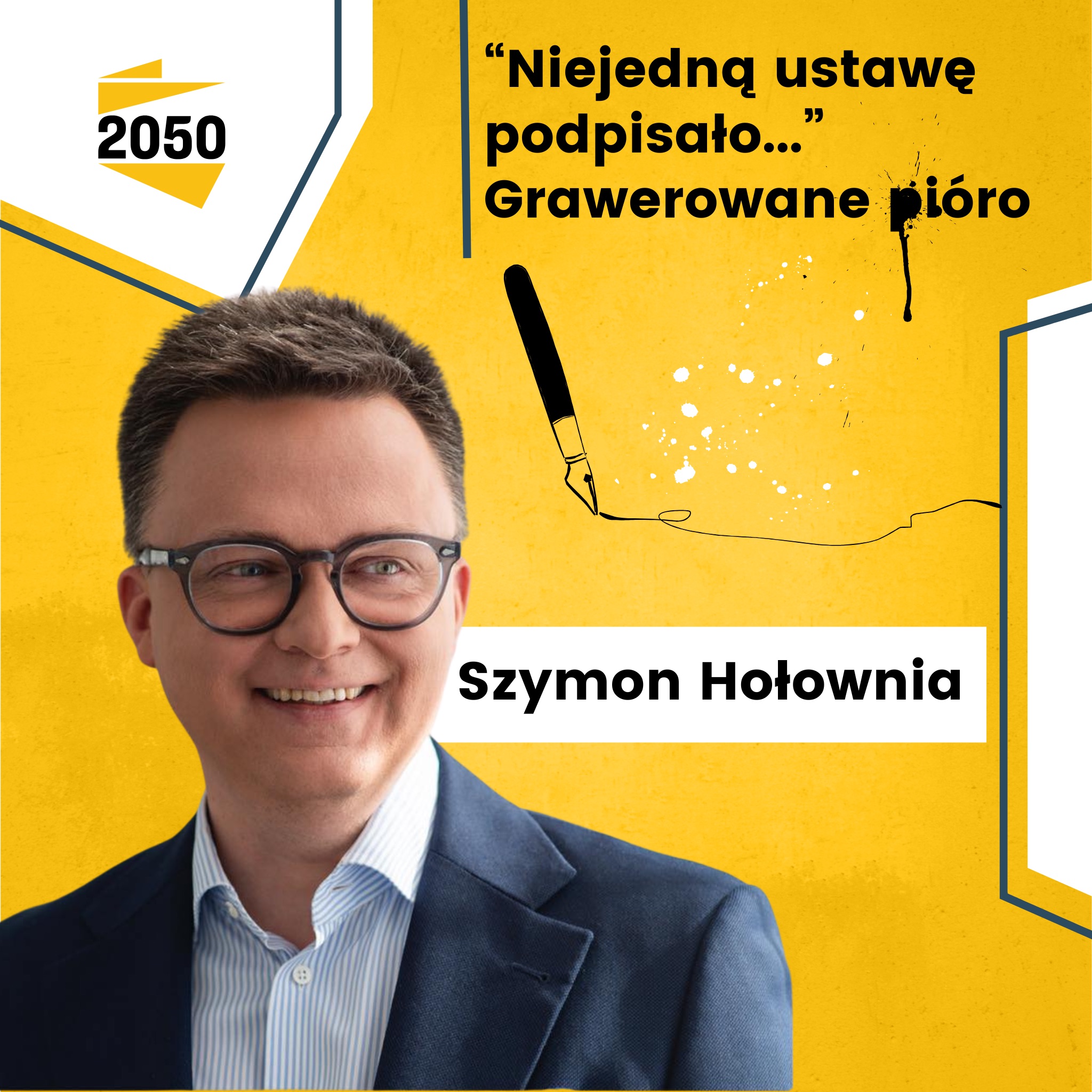 <strong>“Niejedną ustawę podpisało... - grawerowane pióro Marszałka Szymona Hołowni”</strong>