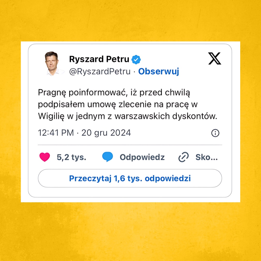 Wigilijny outfit Ryszarda prosto spod lady